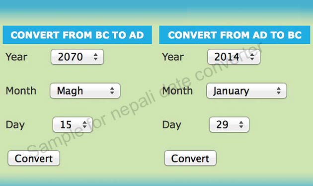 Nepali Date Converter Nepali Date To English And English To Nepali 